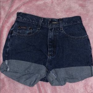 Rider’s denim shorts